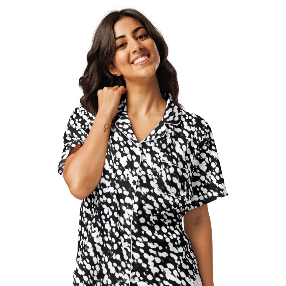 Inkstone Drift on Women's Short Sleeve Pajama Top — Front