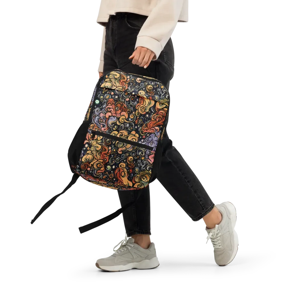 Psychedelic Brocade on Utility Backpack — Front