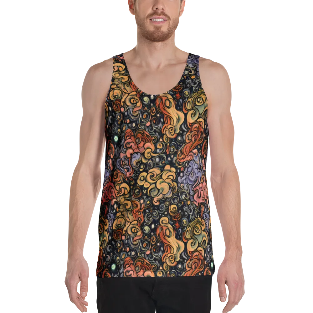 Psychedelic Brocade on Men's Tank Top — Front