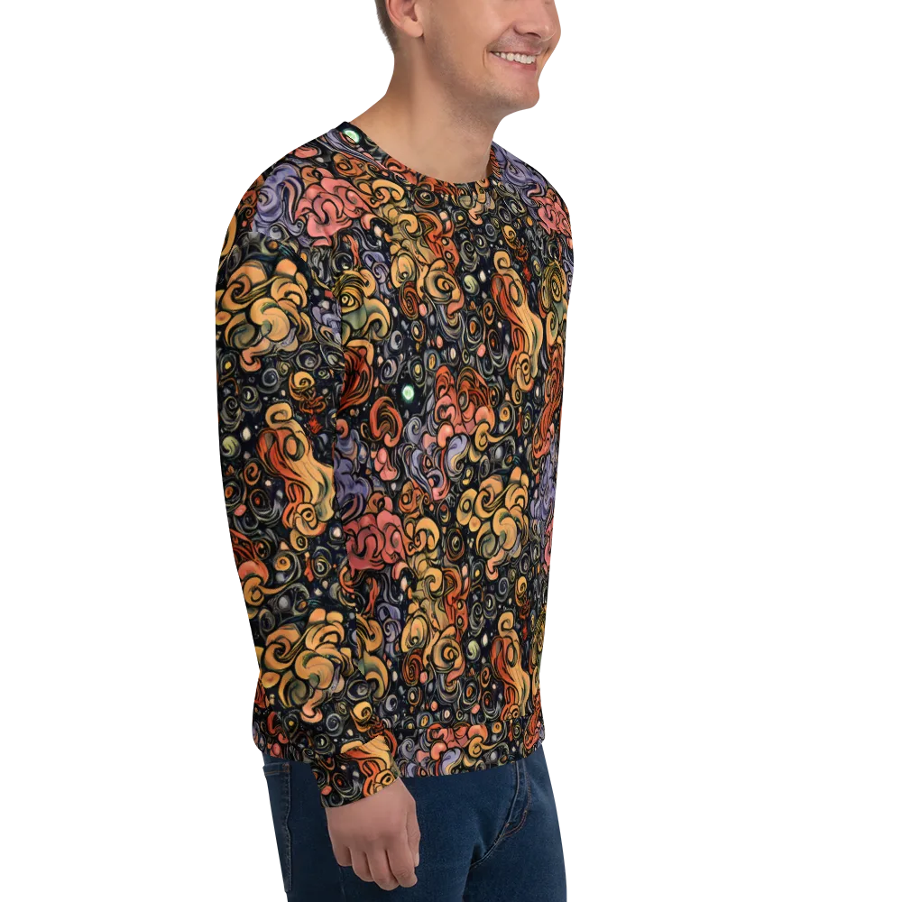 Psychedelic Brocade on Sweatshirt — Right Front