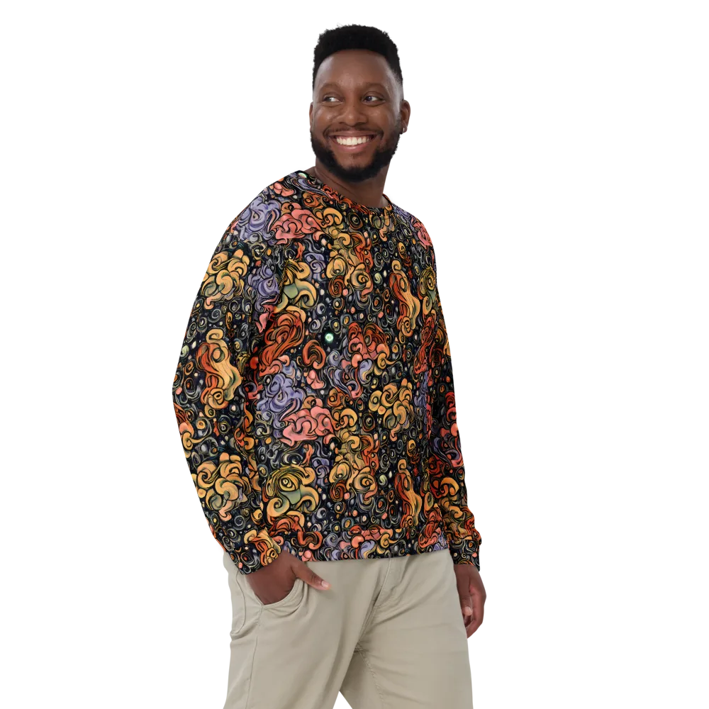 Psychedelic Brocade on Sweatshirt — Front