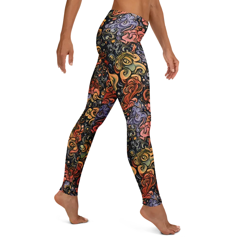 Psychedelic Brocade on Leggings — Right