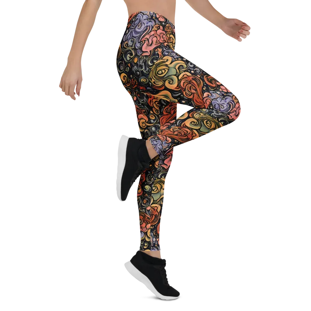 Psychedelic Brocade on Leggings — Right