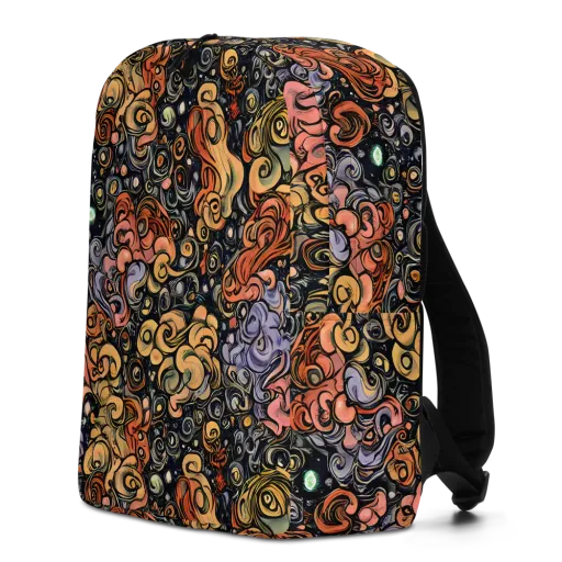 Psychedelic Brocade on a Minimalist Backpack