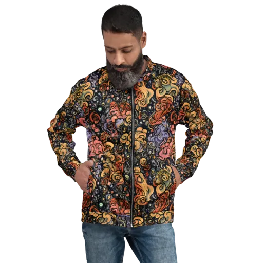 Psychedelic Brocade on a Bomber Jacket