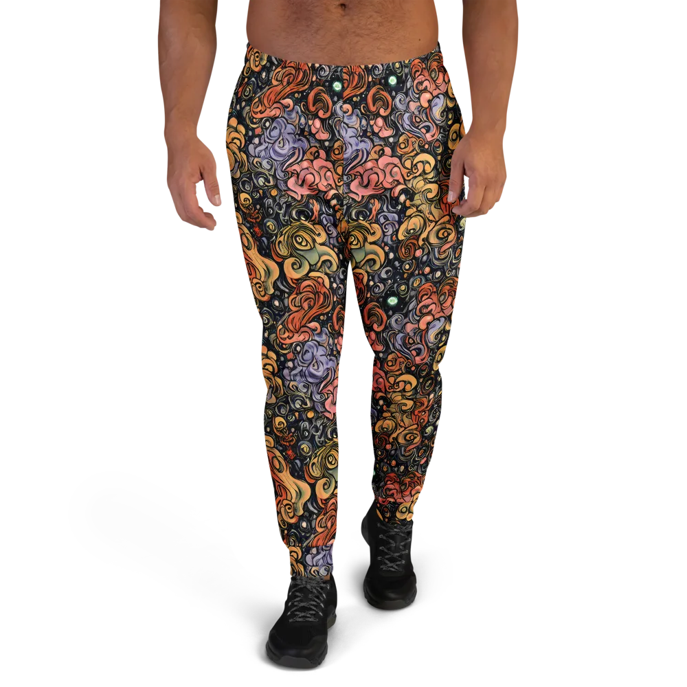 Psychedelic Brocade on Men's Joggers — Front