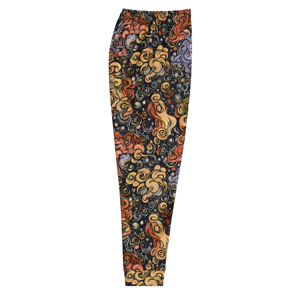 Psychedelic Brocade on Men's Joggers — Right