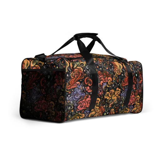 Psychedelic Brocade on a Duffle Bag