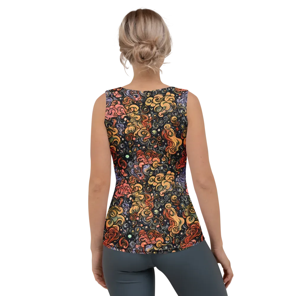 Psychedelic Brocade on Women's Tank Top — Back