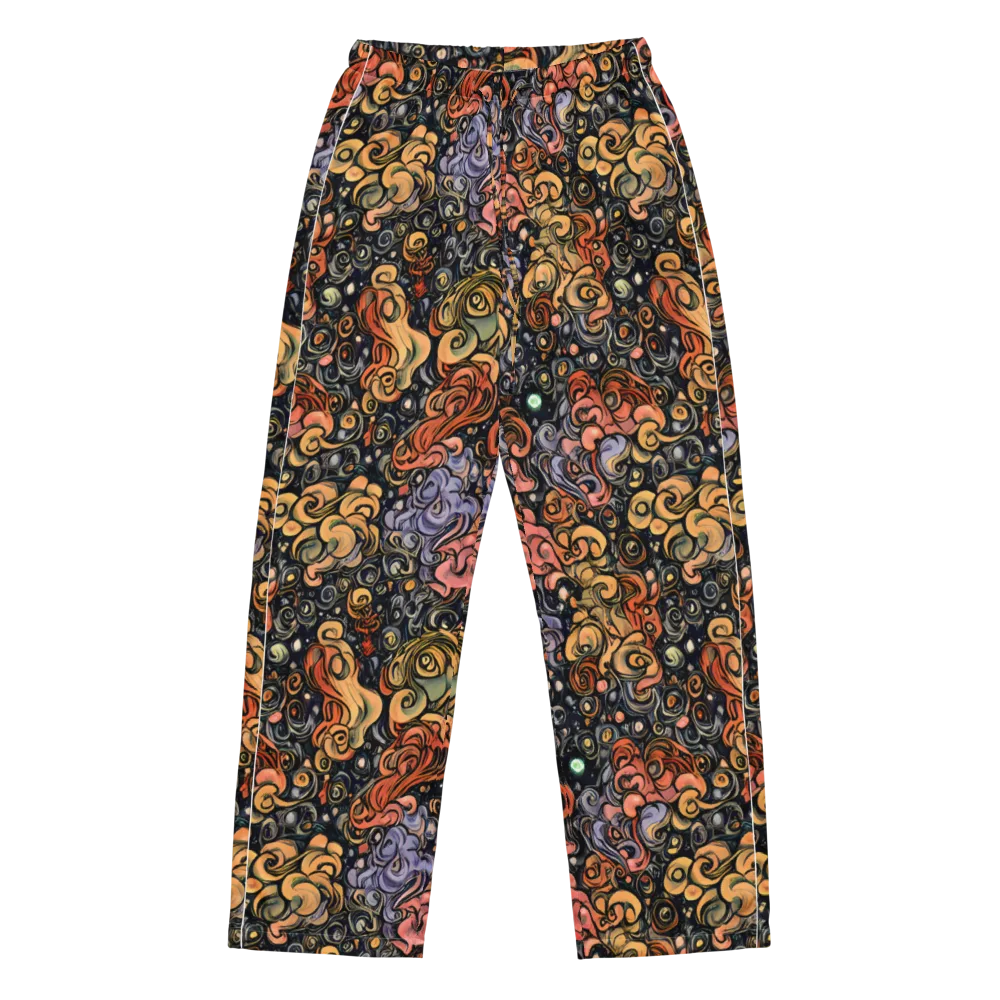 Psychedelic Brocade on Women's Pajama Pants — Front