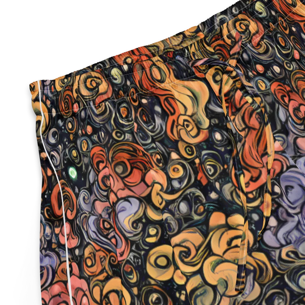 Psychedelic Brocade on Women's Pajama Shorts — Product details