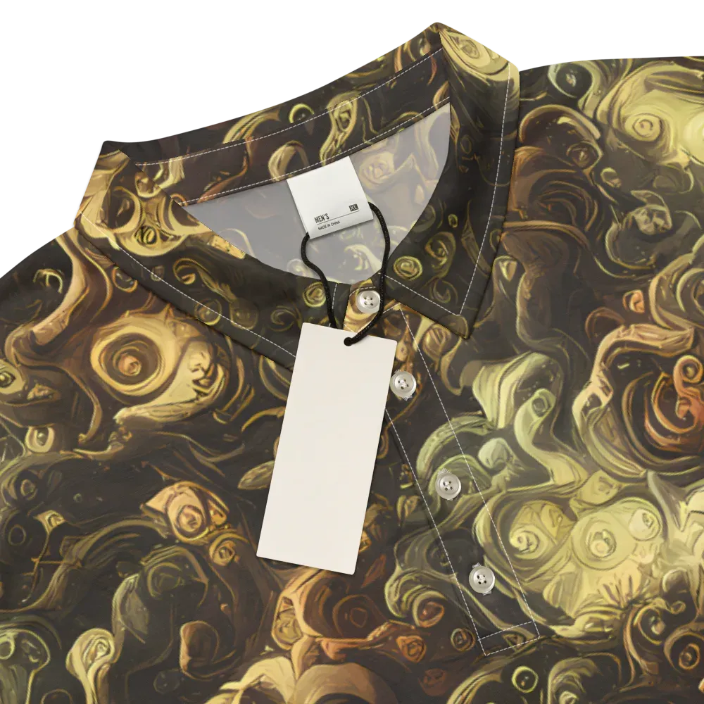 Ochre Undertow on Men's Slim Fit Polo Shirt — Product details