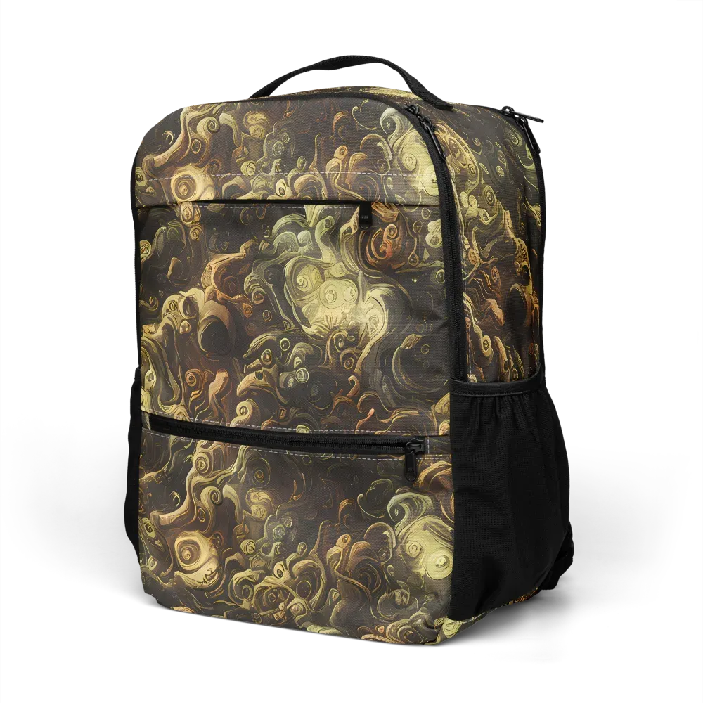 Ochre Undertow on Utility Backpack — Left Front