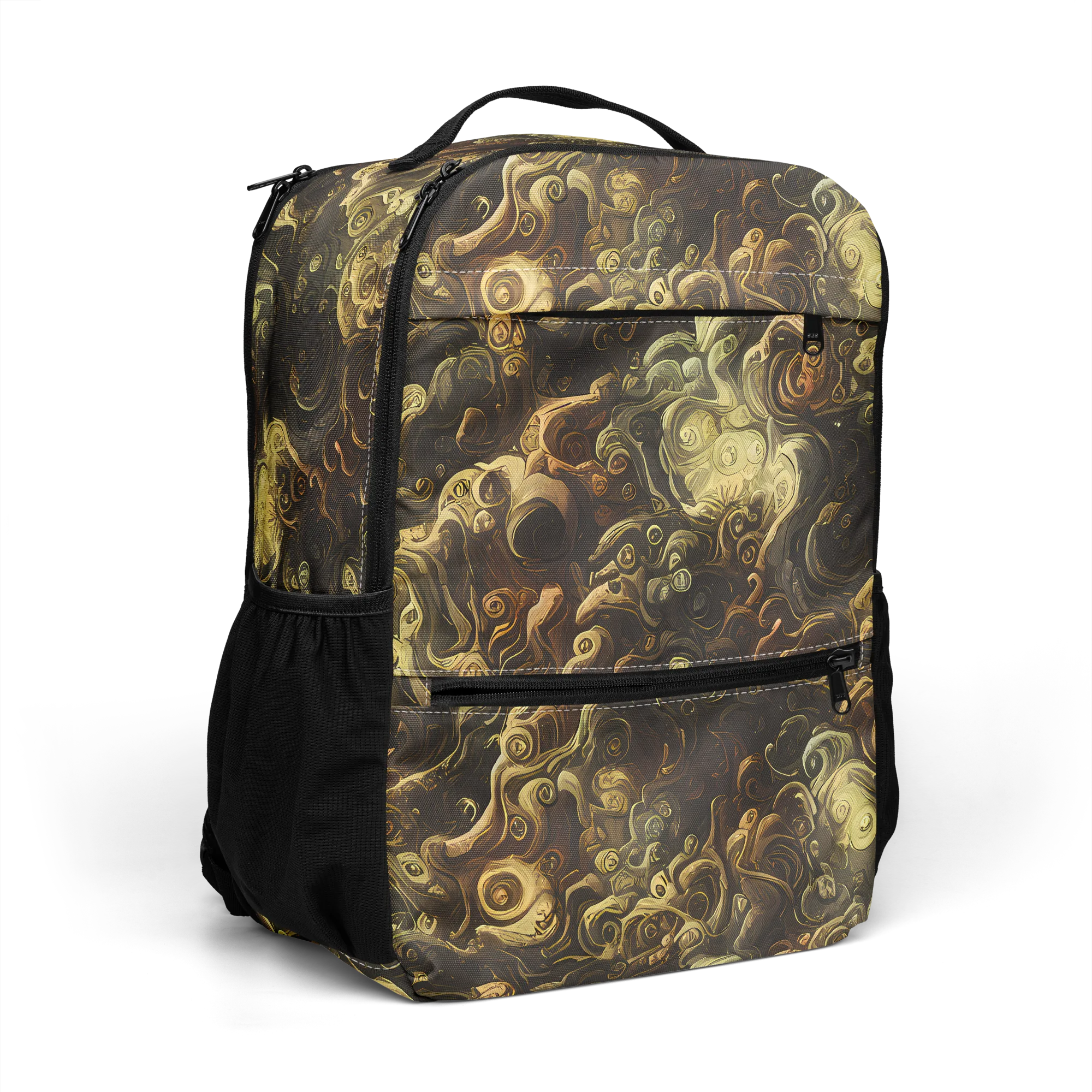 Ochre Undertow on Utility Backpack — Right Front