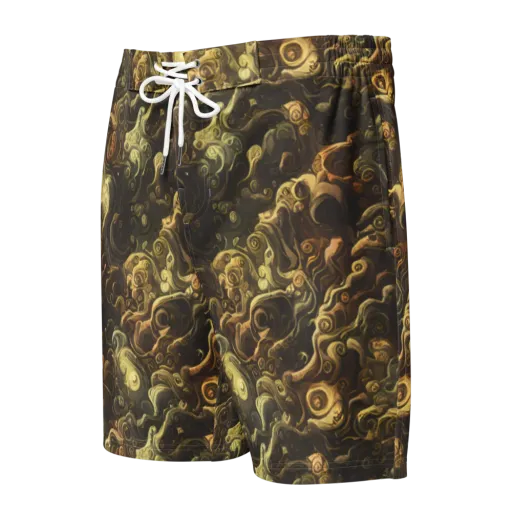 Ochre Undertow on a Men's Board Shorts