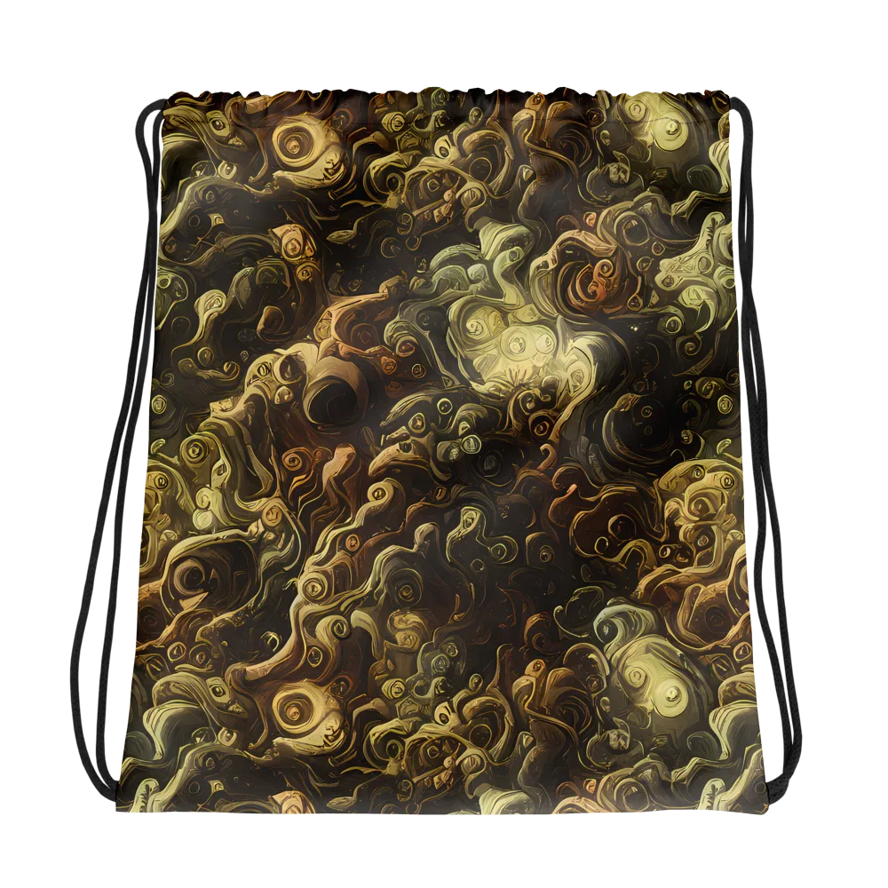Ochre Undertow on Drawstring Bag — Photo