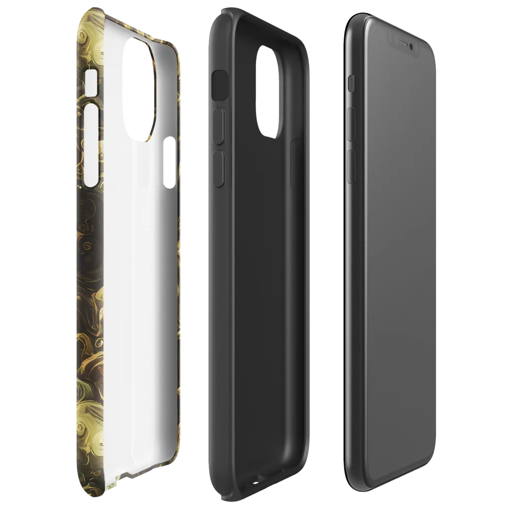 Ochre Undertow on Tough Case for iPhone® — Right