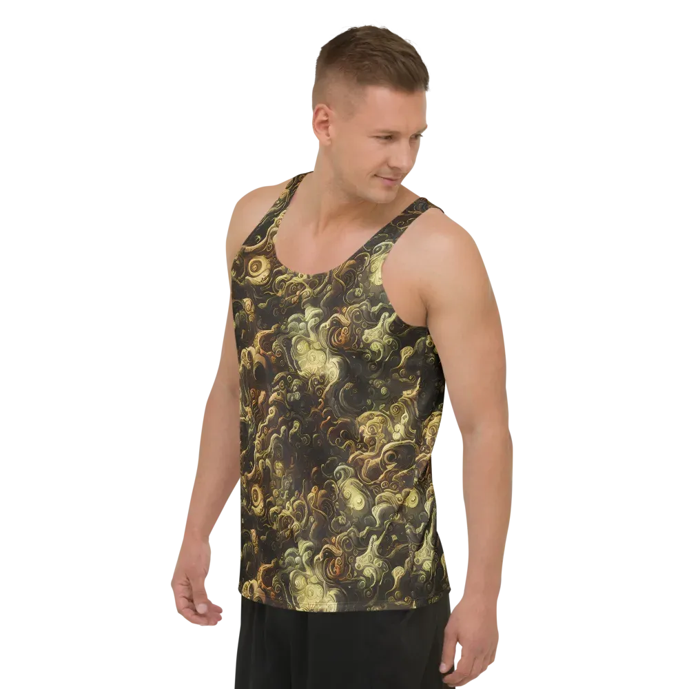 Ochre Undertow on Men's Tank Top — Left Front
