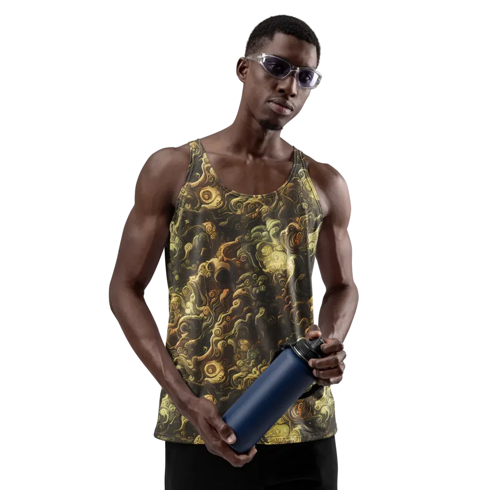 Ochre Undertow on Men's Tank Top — Front