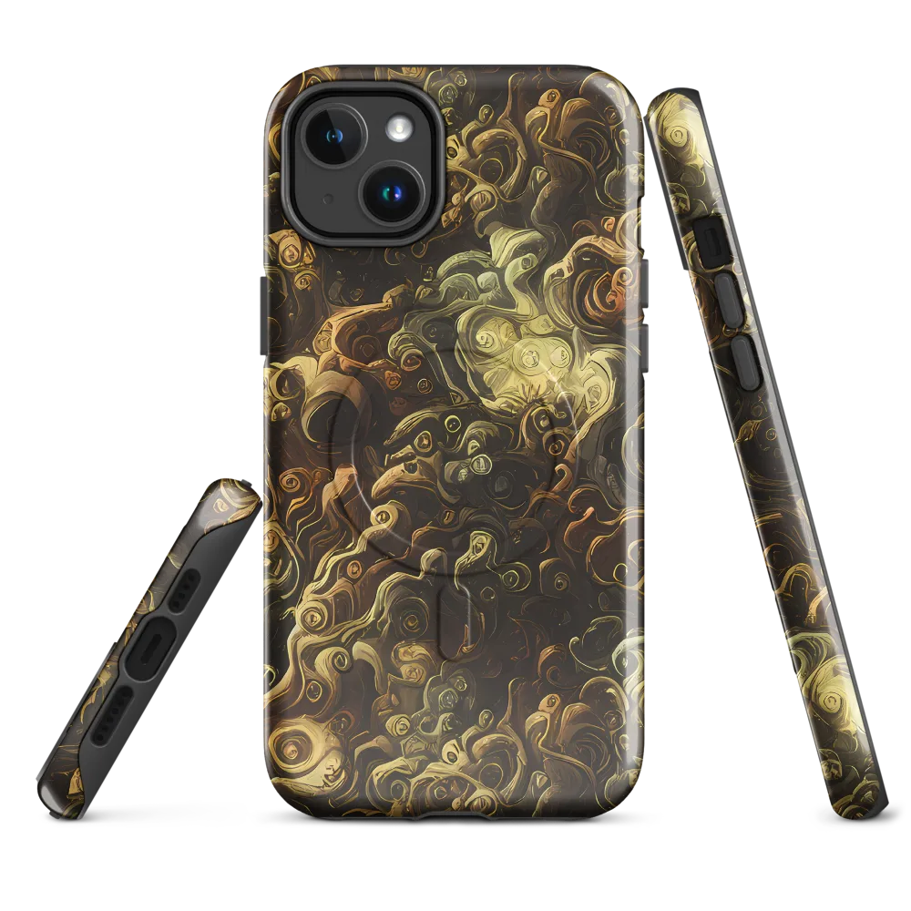 Ochre Undertow on MagSafe Tough Case for iPhone® — Front