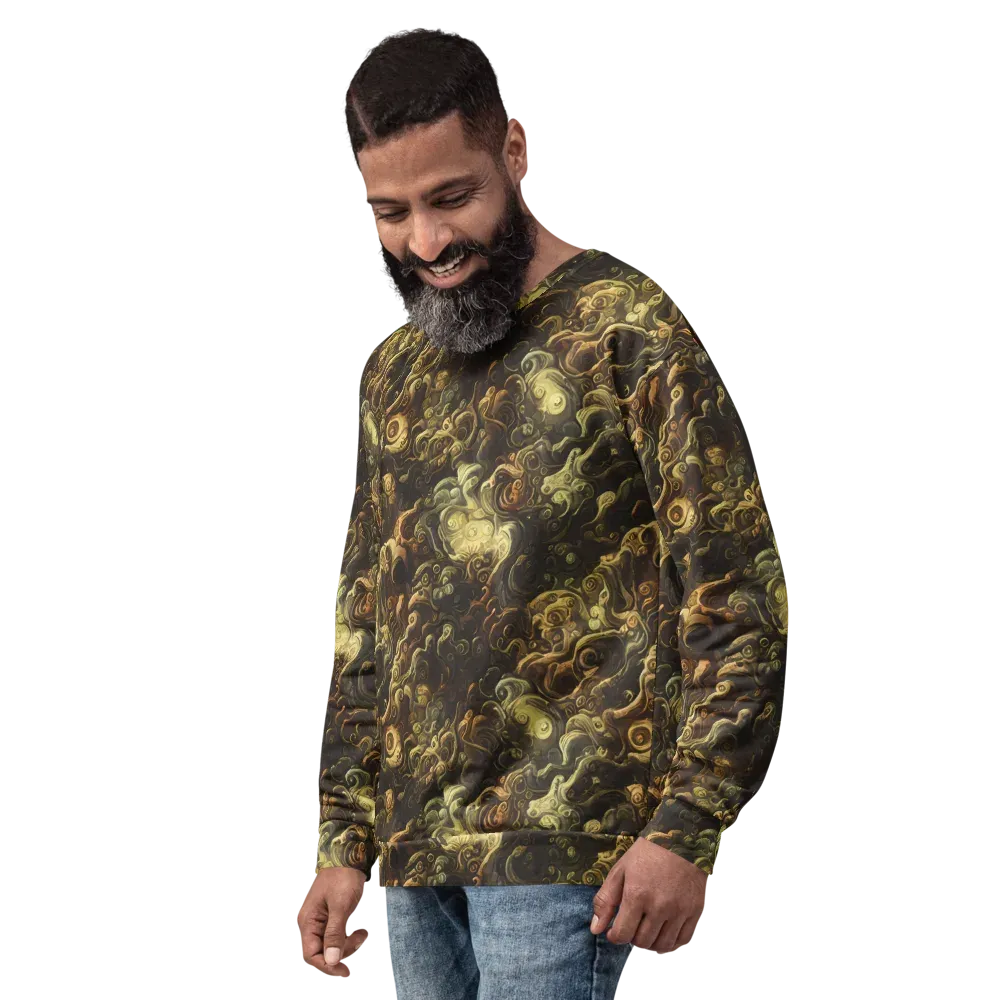 Ochre Undertow on Sweatshirt — Left Front