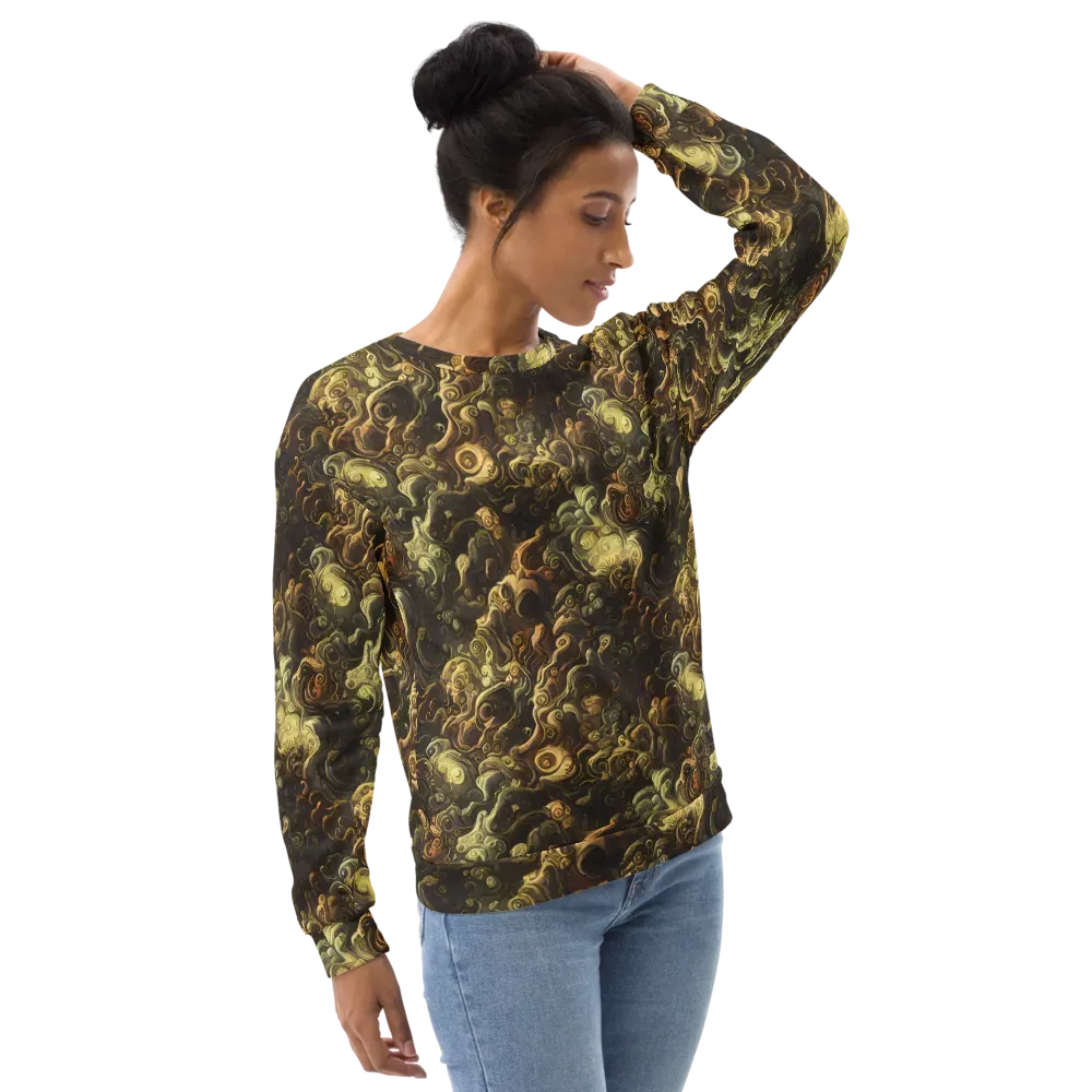 Ochre Undertow on Sweatshirt — Right Front