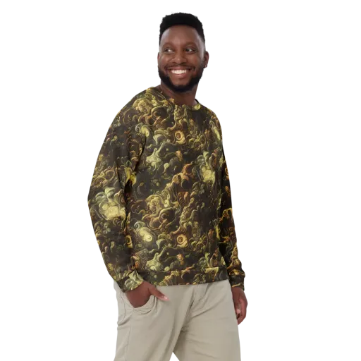 Ochre Undertow on a Sweatshirt