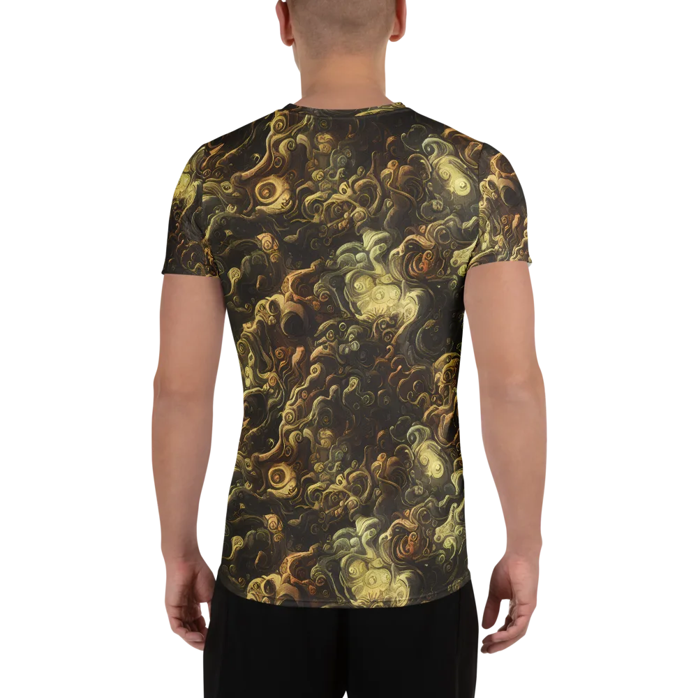 Ochre Undertow on Men's Athletic T-Shirt — Back