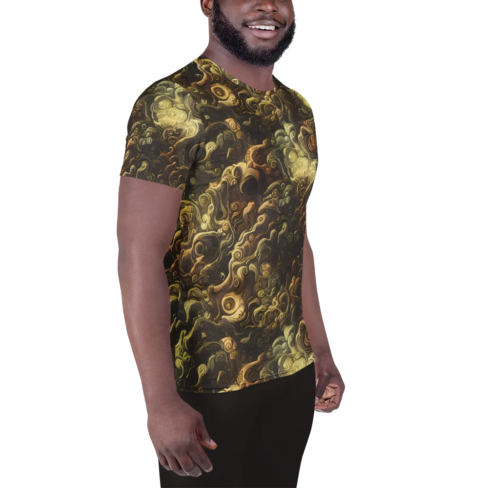 Ochre Undertow on Men's Athletic T-Shirt — Right