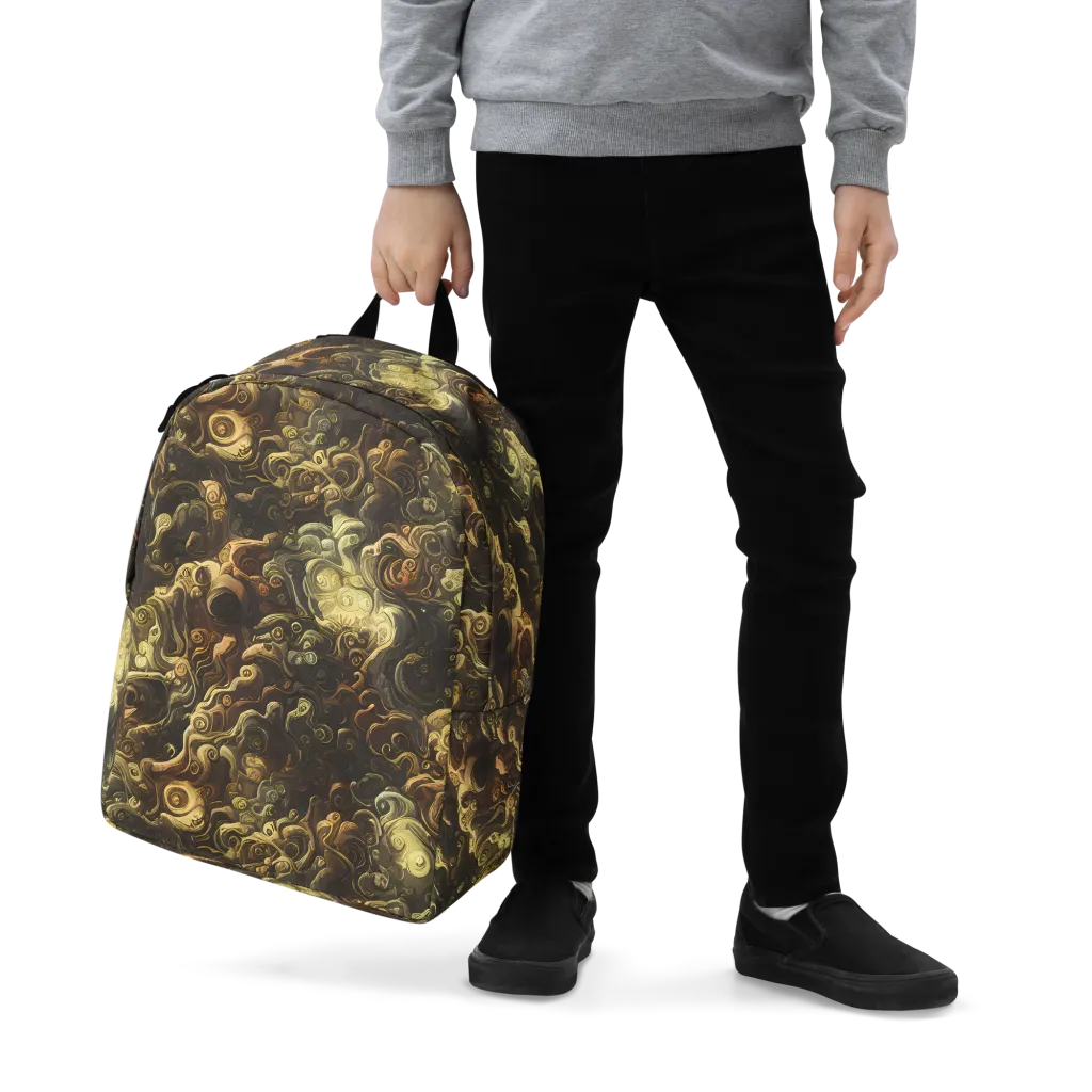 Ochre Undertow on Minimalist Backpack — Zoomed-in