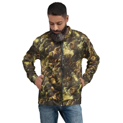 Ochre Undertow on a Bomber Jacket