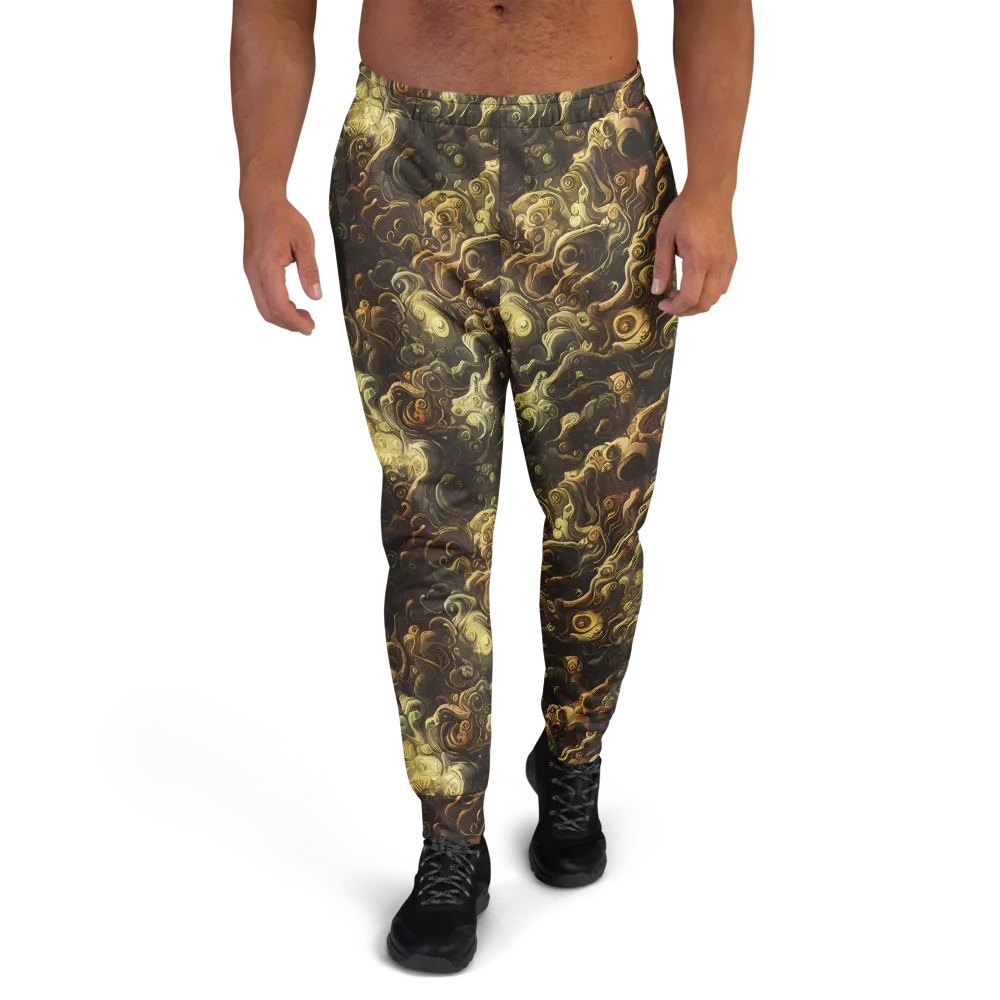 Ochre Undertow on Men's Joggers — Front