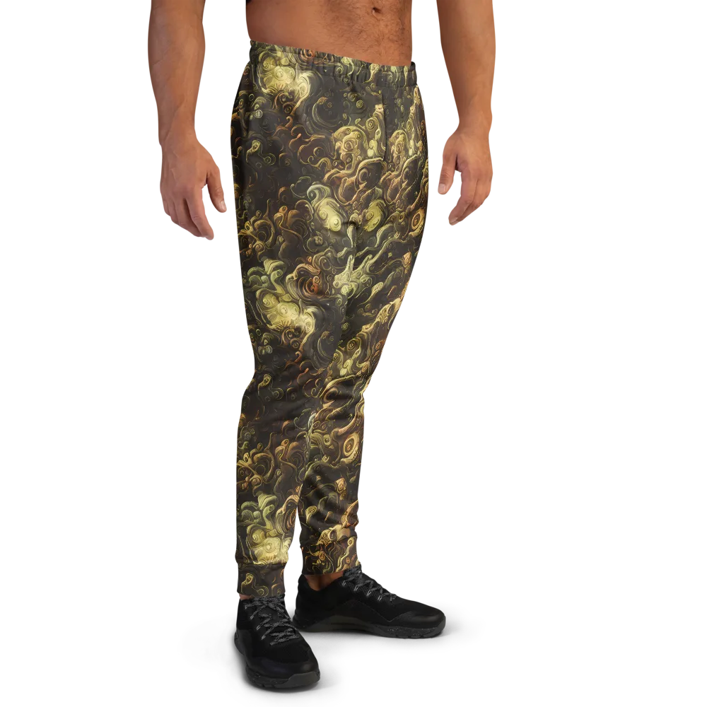Ochre Undertow on Men's Joggers — Right
