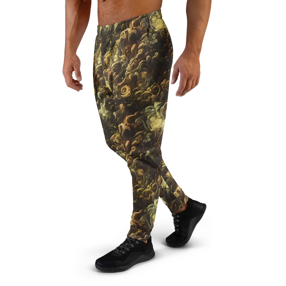 Ochre Undertow on Men's Joggers — Left