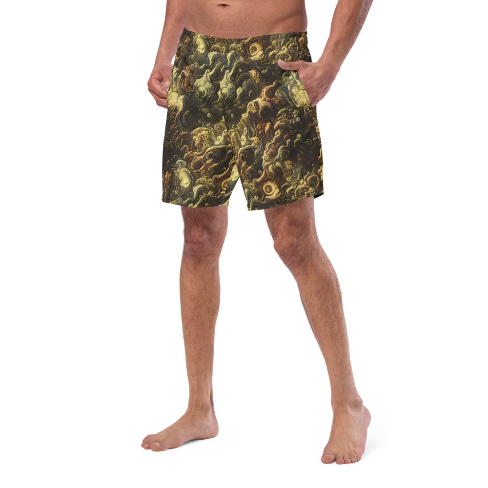 Ochre Undertow on Swim Trunks — Left Front