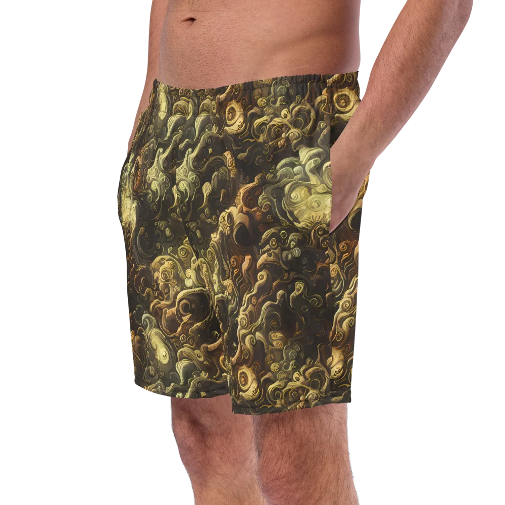 Ochre Undertow on Swim Trunks — Left Front