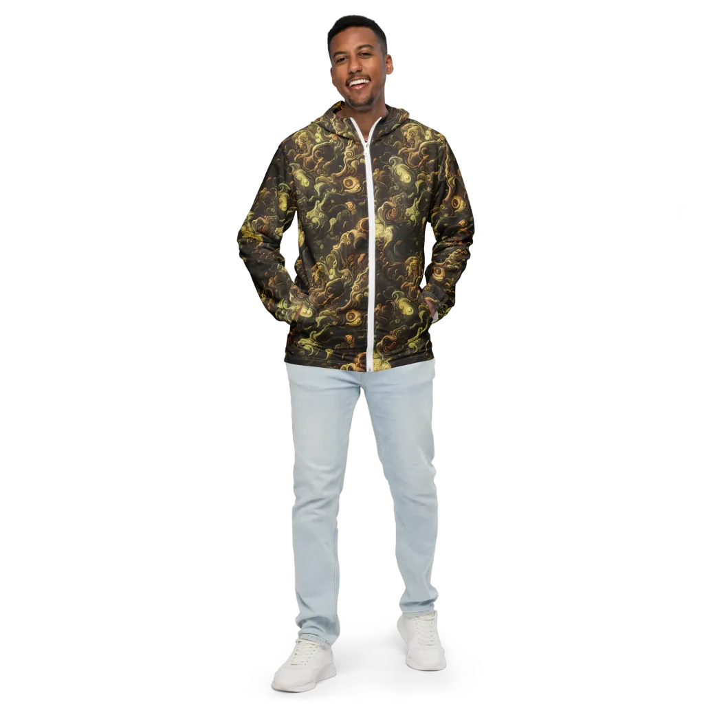 Ochre Undertow on Men's Windbreaker — Front