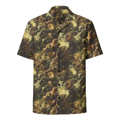 Ochre Undertow on a Button Shirt