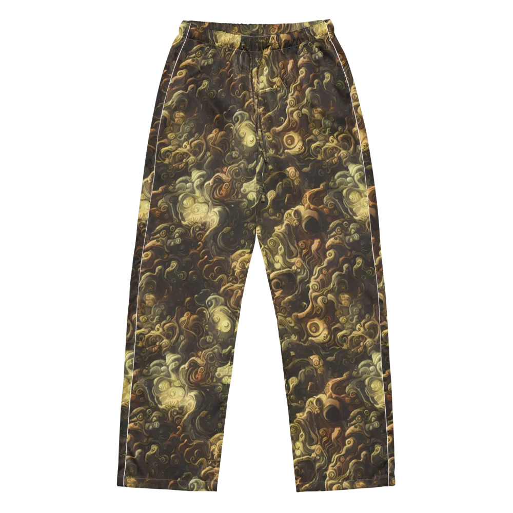 Ochre Undertow on Women's Pajama Pants — Front