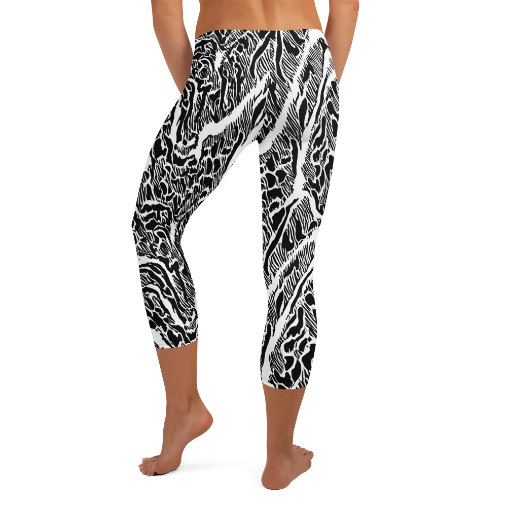 Wildstroke on Capri Leggings — Back