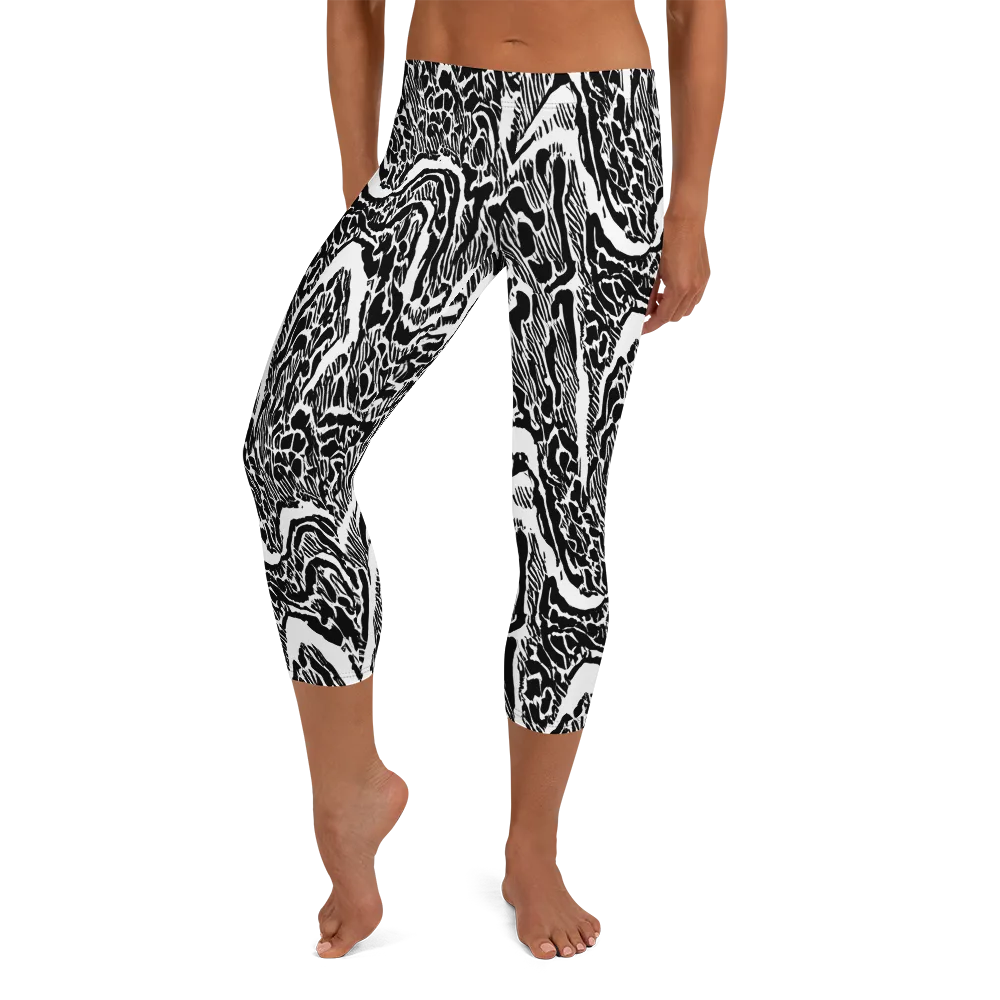 Wildstroke on Capri Leggings — Front