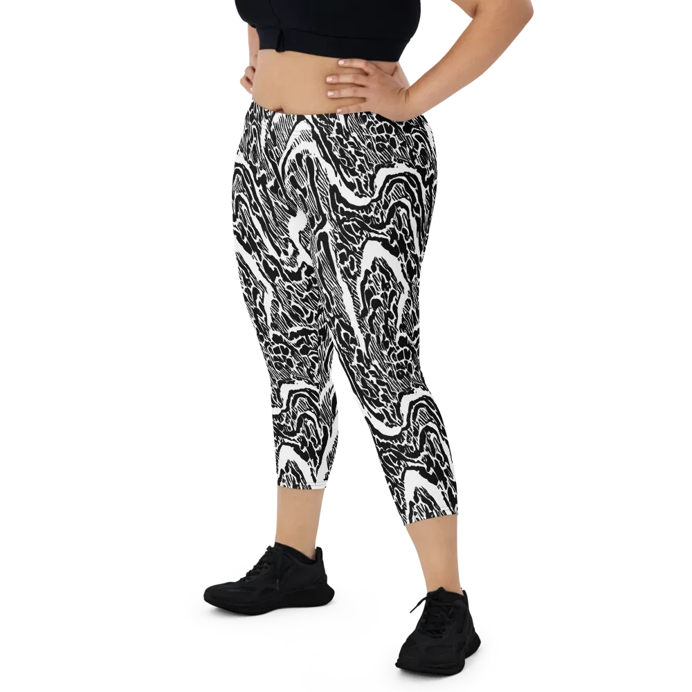 Wildstroke on Capri Leggings — Front