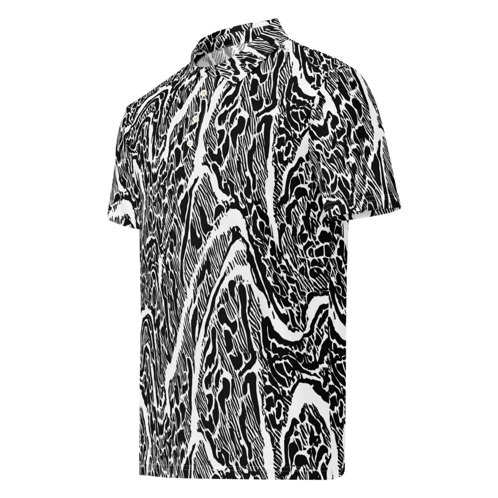 Wildstroke on Men's Slim Fit Polo Shirt — Left Front