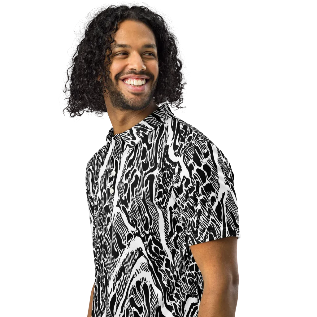 Wildstroke on Men's Slim Fit Polo Shirt — Left Front