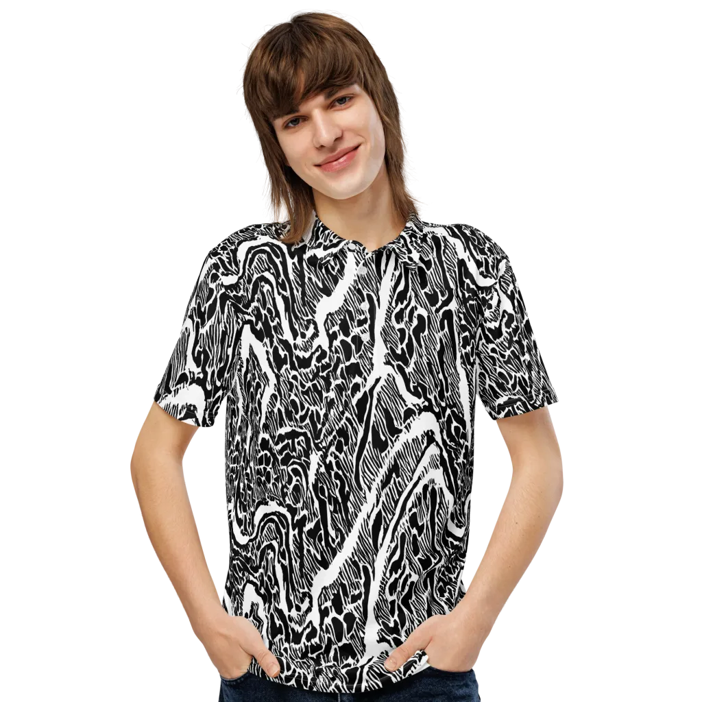 Wildstroke on Men's Slim Fit Polo Shirt — Front