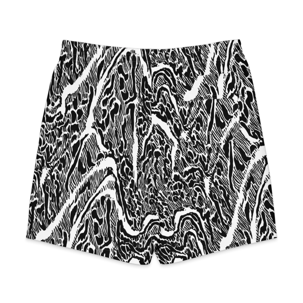 Wildstroke on Men's Board Shorts — Back