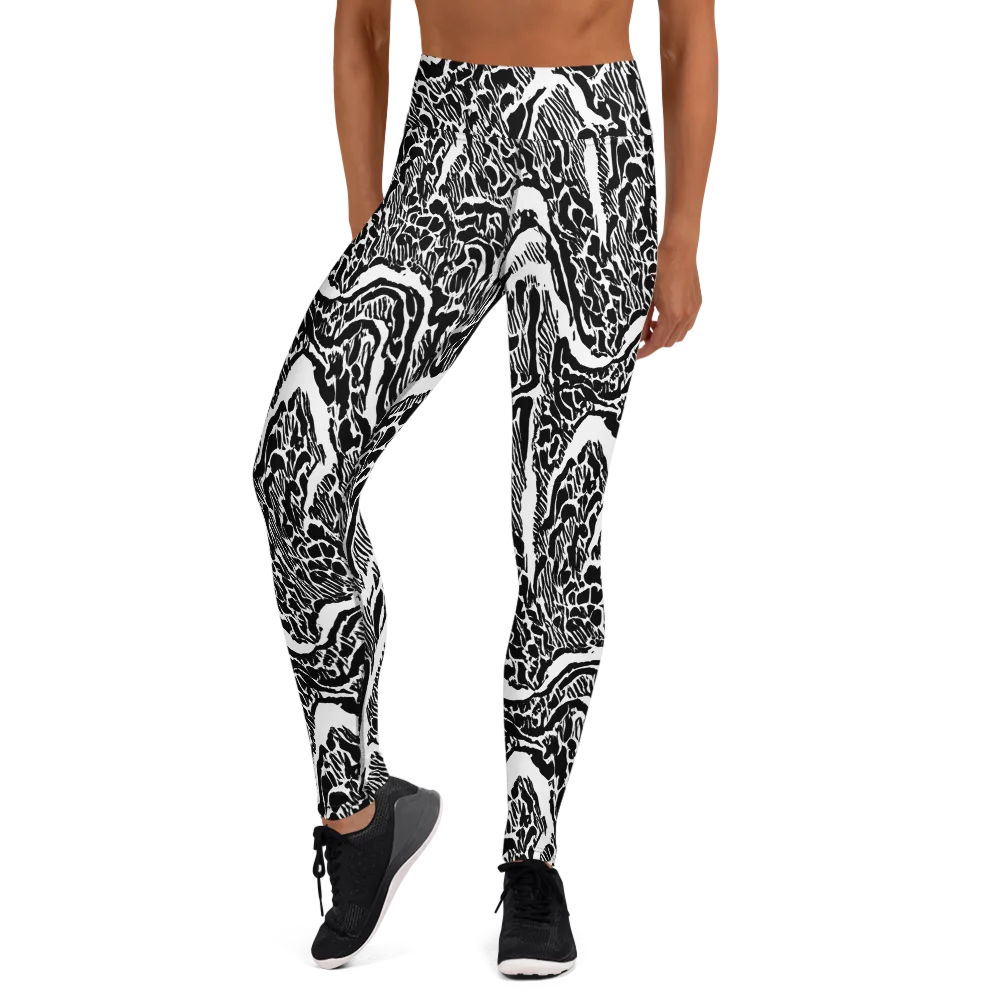 Wildstroke on Yoga Leggings — Front
