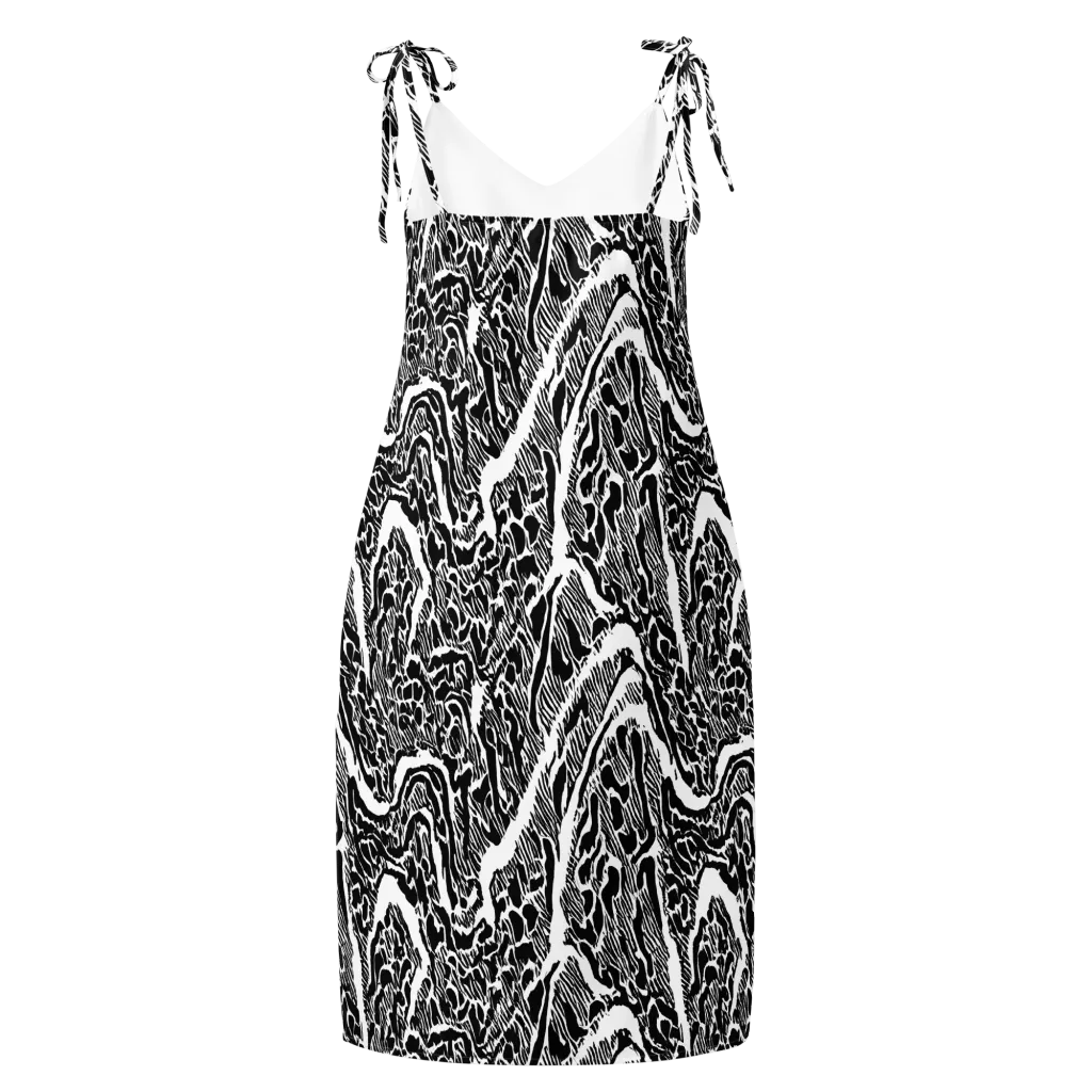 Wildstroke on Slip Dress — Back