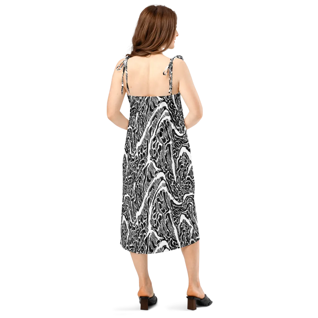 Wildstroke on Slip Dress — Back