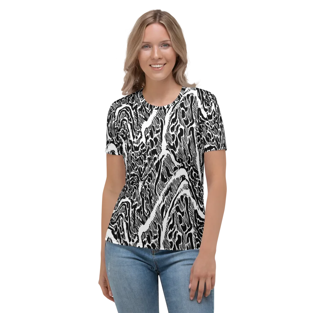 Wildstroke on Women's Crew Neck T-Shirt — Front